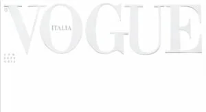 Итальянский Vogue вышел в апреле с полностью пустой обложкой