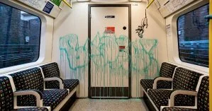 Бэнкси показал новую работу о коронавирусе в метро: рисунки стерли
