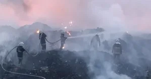 Под Полтавой вспыхнула мусорная свалка: на место прибыли более полсотни пожарных