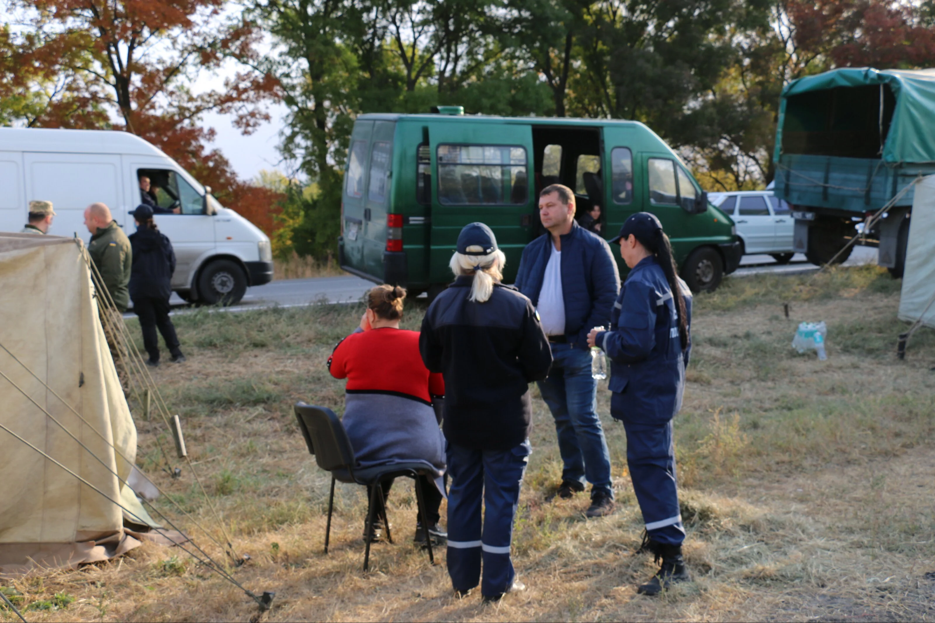 Пункт поддержки возле Чугуева