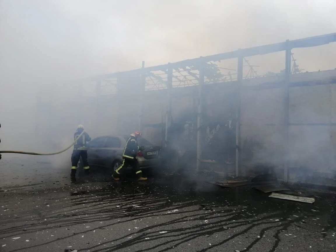 Пожар в Киеве