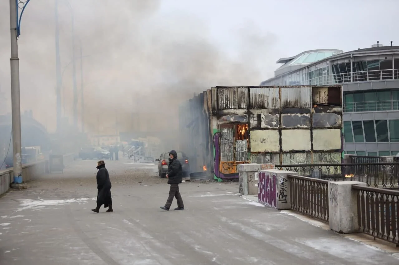 Пожар в Киеве