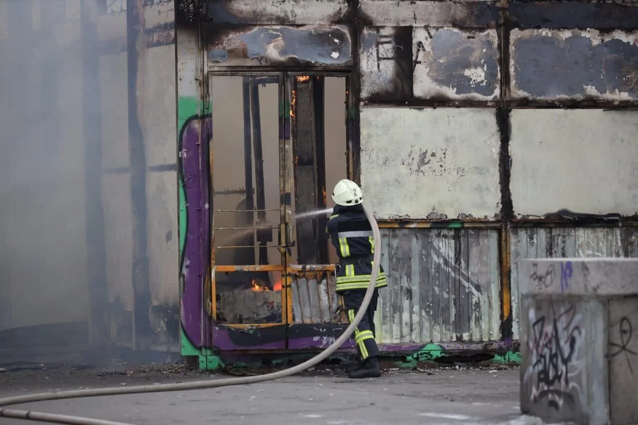 Пожар в Киеве